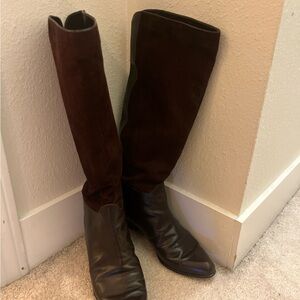 Charles David Brown Heeled Boots